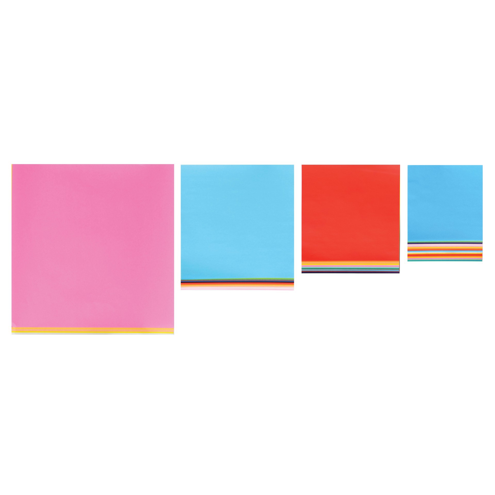 slide 3 of 3, Yasutomo Assorted Solids Origami Paper, 55 Sheets, LG