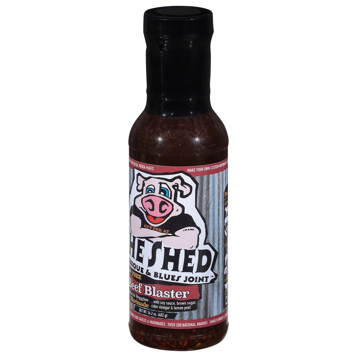 slide 2 of 14, The Shed Barbecue & Blues Joint Meat & Veggies Beef Blaster Marinade 14.2 oz, 14.20 ct