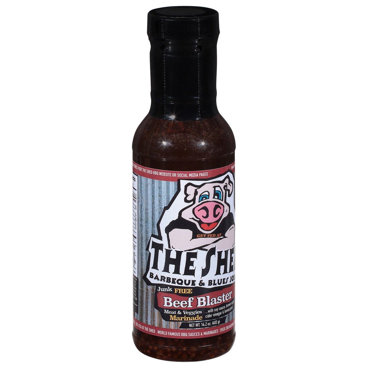 slide 5 of 14, The Shed Barbecue & Blues Joint Meat & Veggies Beef Blaster Marinade 14.2 oz, 14.20 ct