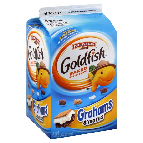 slide 1 of 1, Pepperidge Farm Goldfish Grahams Smores Baked Graham Snacks, 35 oz