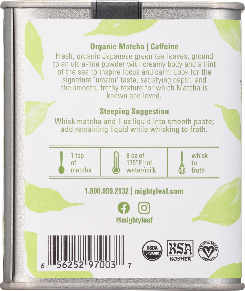 slide 9 of 13, Mighty Leaf Tea Green Matcha - 1.5 oz, 1.5 oz