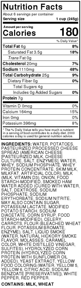 slide 5 of 8, Hy-vee Cheddar Baked Potato Soup, 48 oz