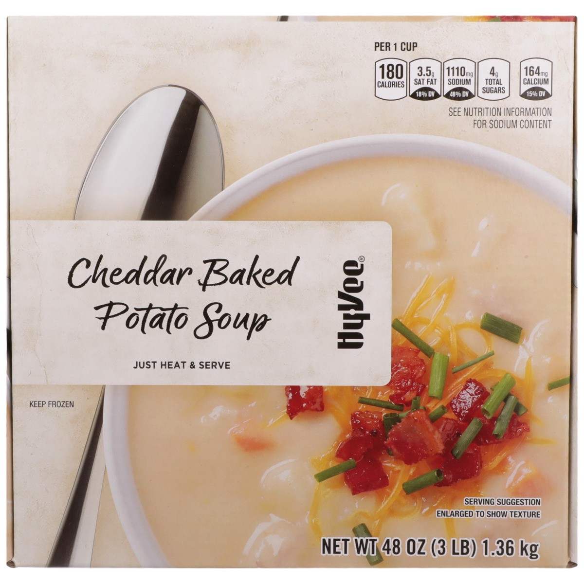slide 7 of 8, Hy-vee Cheddar Baked Potato Soup, 48 oz