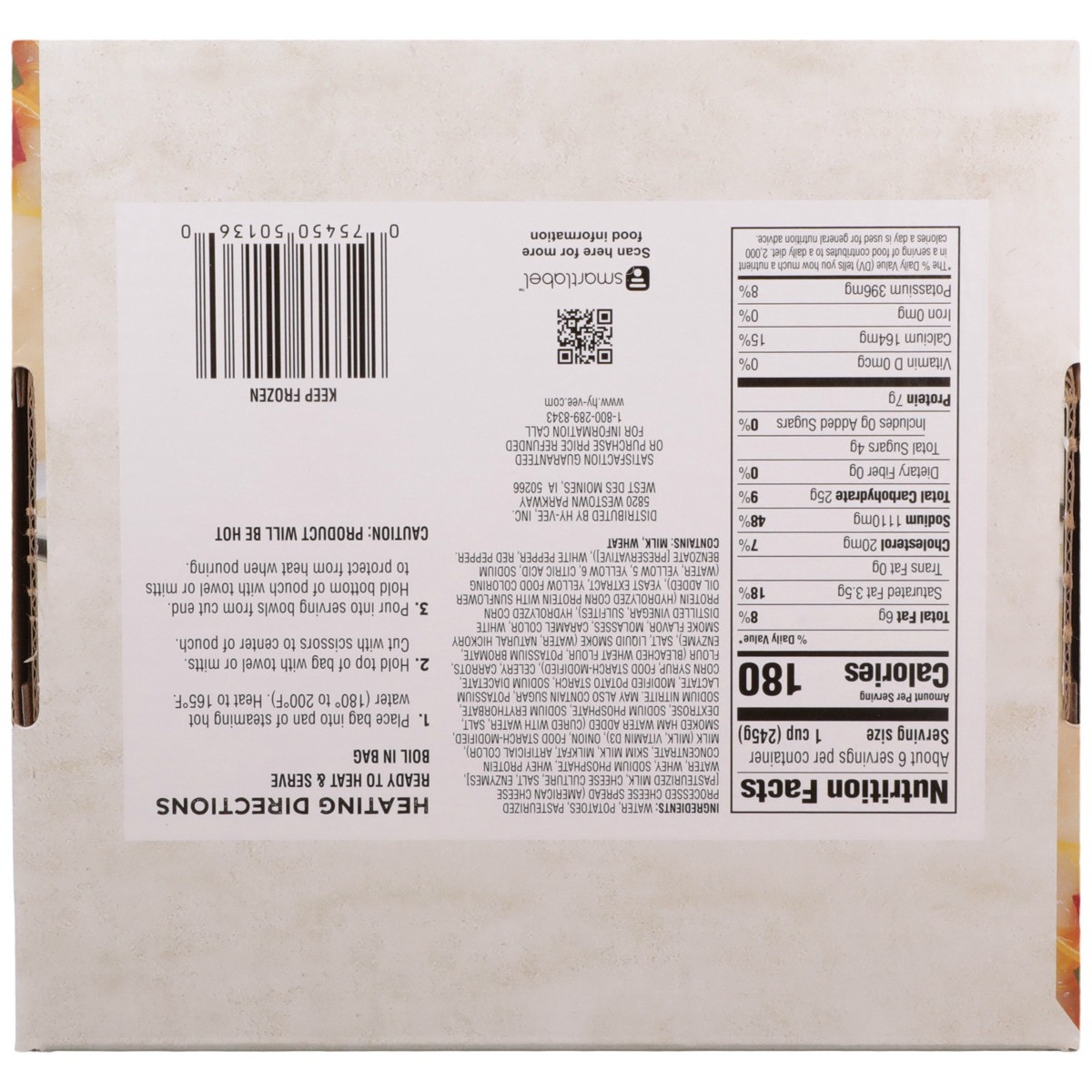 slide 2 of 8, Hy-vee Cheddar Baked Potato Soup, 48 oz