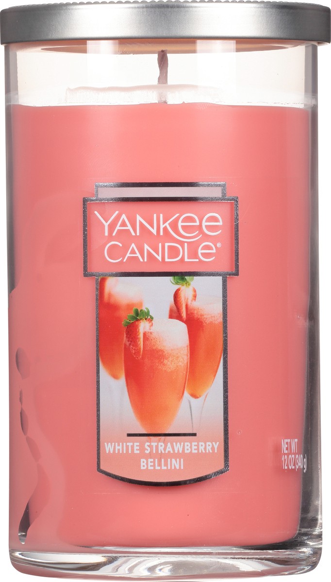 slide 9 of 11, Yankee Candle White Strawberry Bellini Candle 12 oz, 12 oz