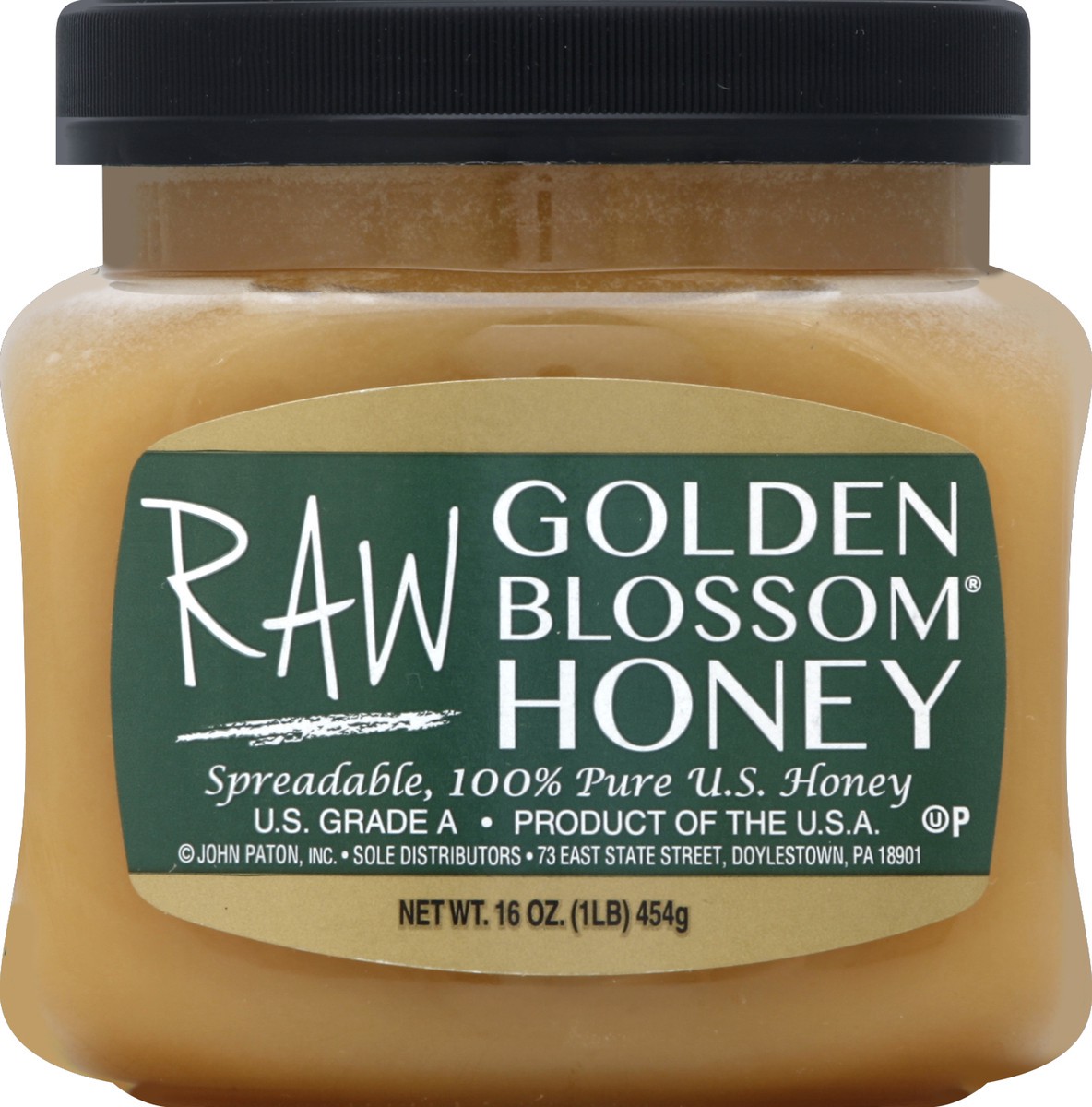 slide 2 of 2, Golden Blossom Honey Raw, 16 oz