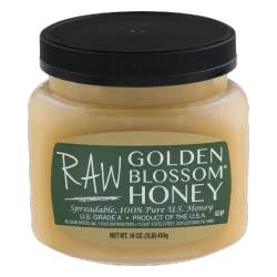 Golden Blossom Honey Raw - 16 oz