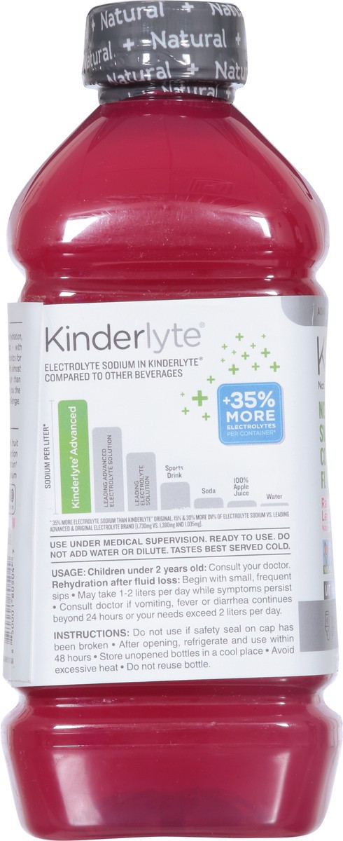 slide 2 of 14, Kinderlyte Natural Oral Raspberry Lemonade Electrolyte Solution 33.8 fl oz, 33.8 oz