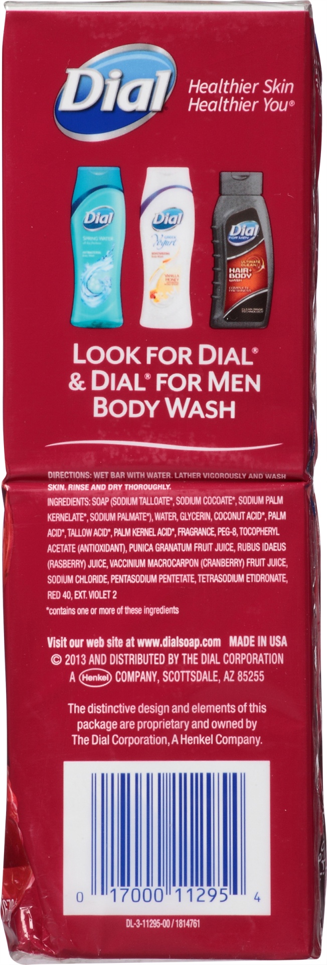 slide 5 of 7, Dial Skin Care Bar Soap, Power Berries, 6 Bars, 4 oz