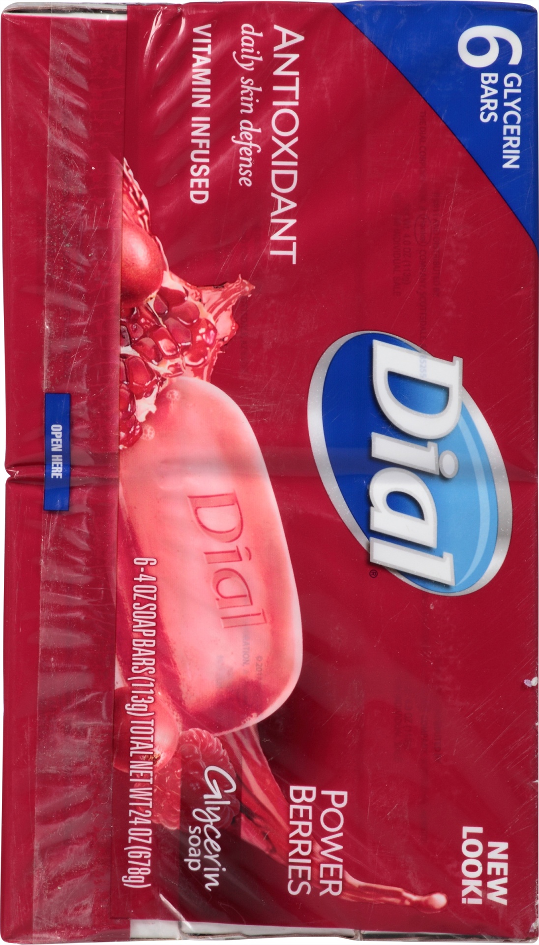 slide 6 of 7, Dial Skin Care Bar Soap, Power Berries, 6 Bars, 4 oz