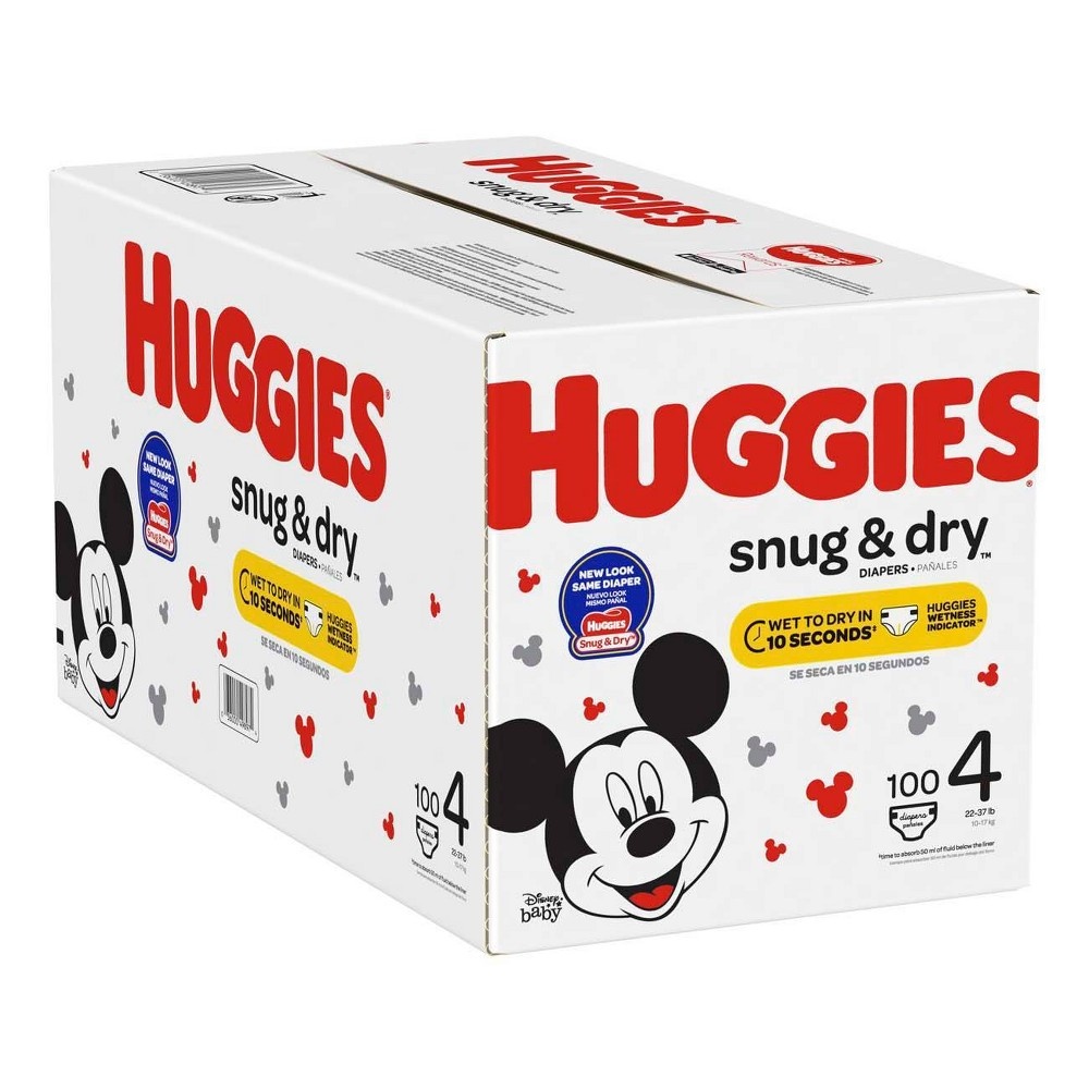 slide 3 of 5, Huggies Snug & Dry Diapers Super Pack - Size 4, 88 ct