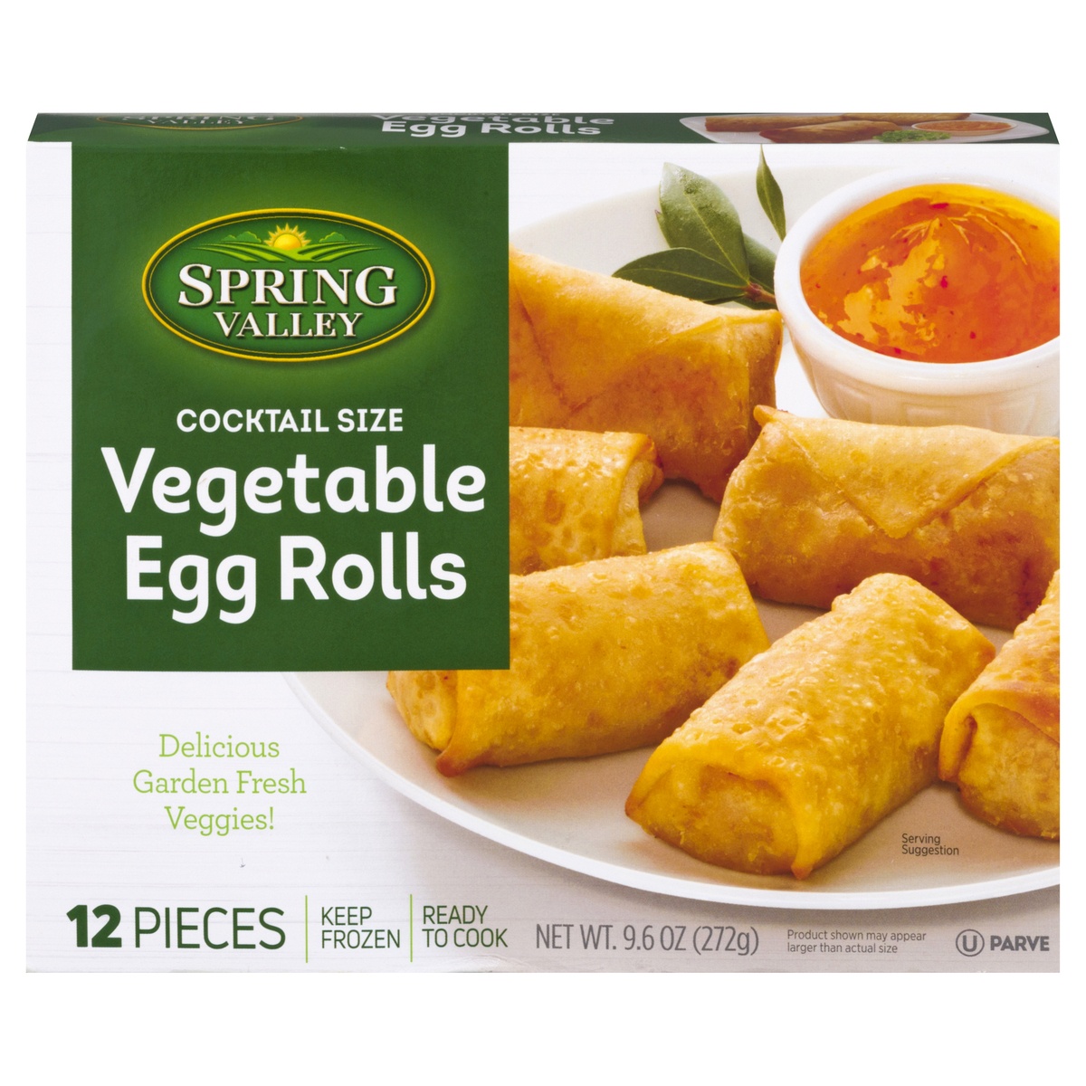 slide 1 of 1, Spring Valley Cocktail Size Vegetable Egg Rolls 12 ea, 9.6 oz