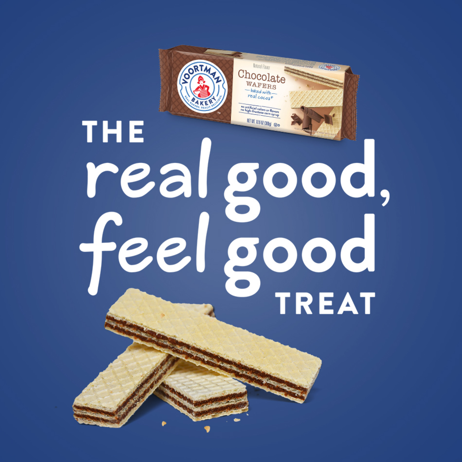 slide 7 of 8, Voortman Bakery Chocolate Wafers, 10.6 oz
