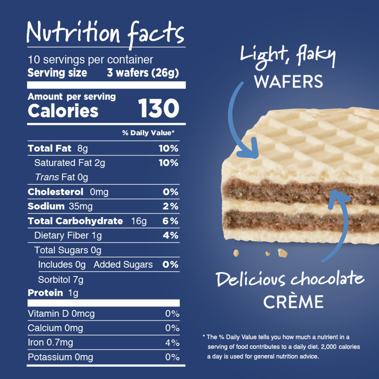 slide 2 of 5, VOORTMAN Bakery Zero Sugar Chocolate Wafers 9 oz, 9 oz