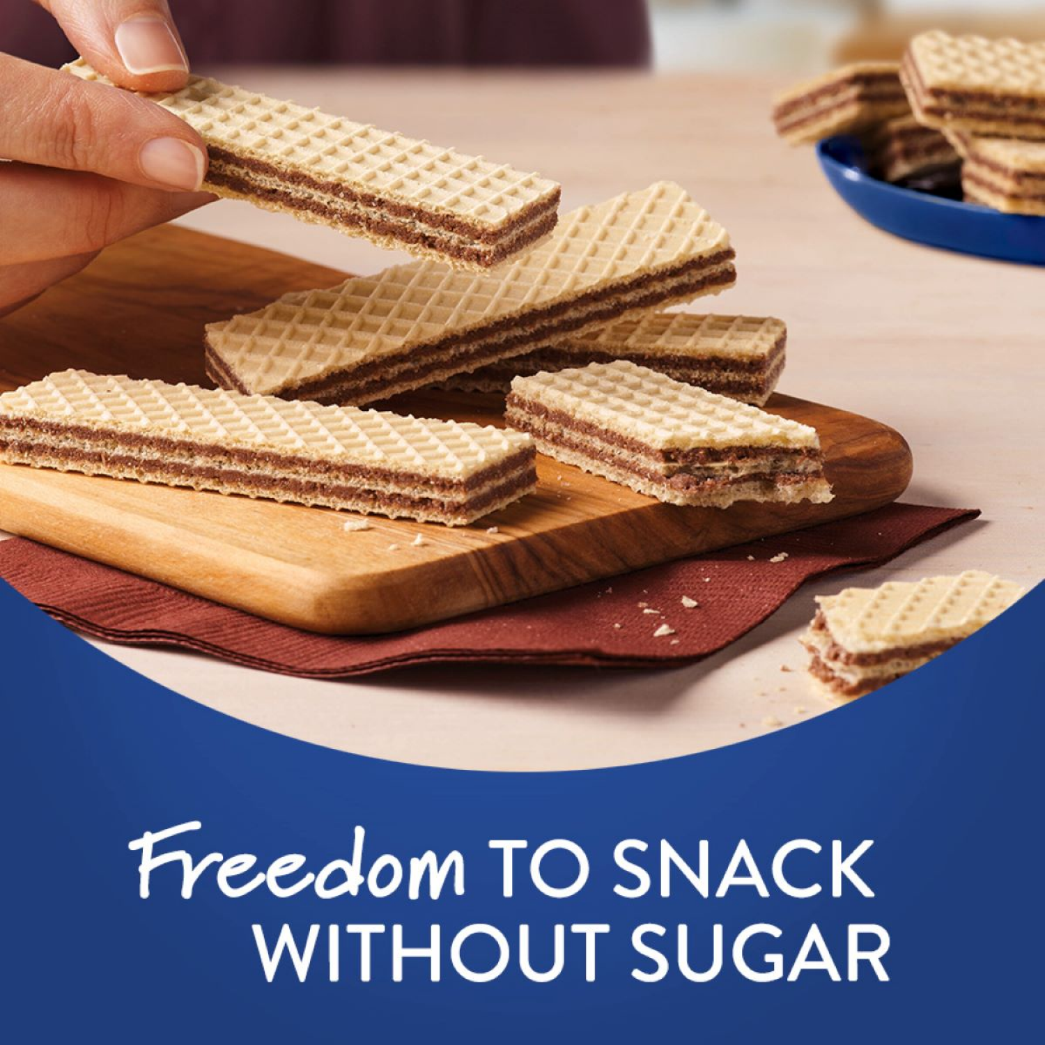 slide 5 of 5, VOORTMAN Bakery Zero Sugar Chocolate Wafers 9 oz, 9 oz