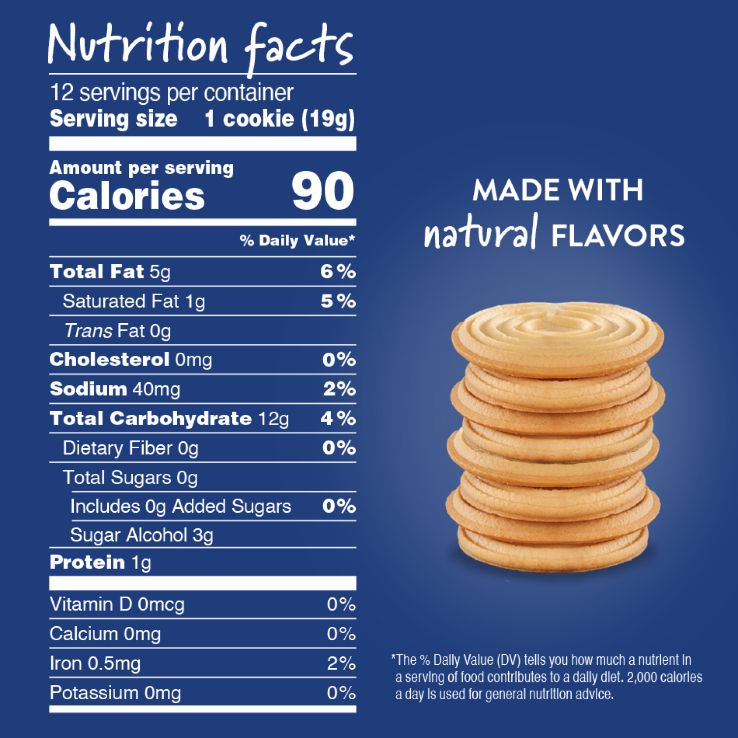 slide 2 of 5, VOORTMAN Bakery Zero Sugar Shortbread Cookies 8 oz, 8 oz