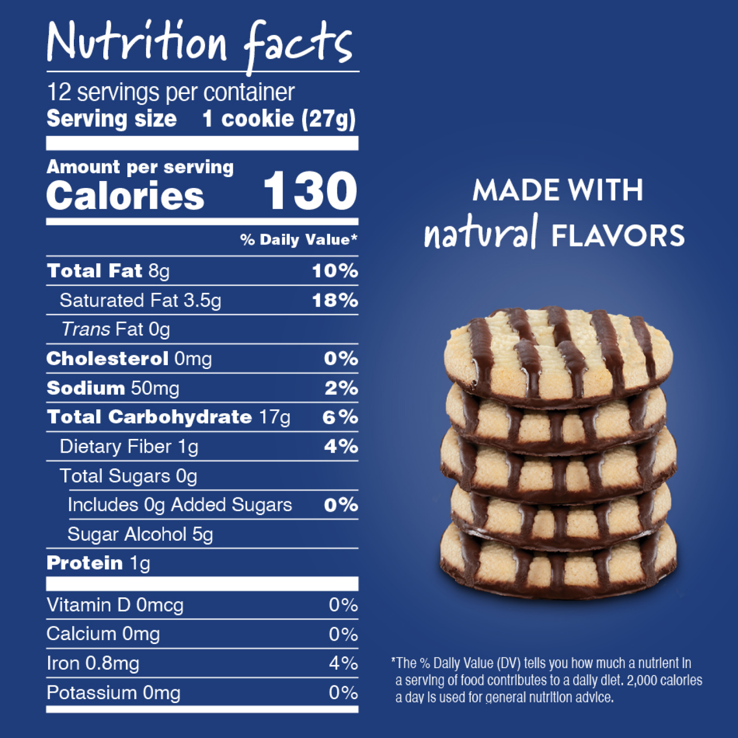 slide 4 of 8, VOORTMAN Bakery Zero Sugar Fudge Striped Shortbread Cookies - 11.3 oz, 11.3 oz