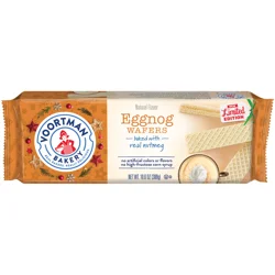 VOORTMAN BAKERY Eggnog Wafers, Baked with Real Nutmeg- 10.6 oz