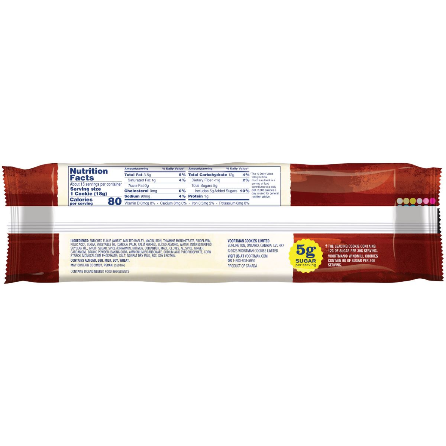 slide 2 of 3, VOORTMAN Bakery Perfectly Sweet Windmill Cookies- 9.52 oz, 9.52 oz