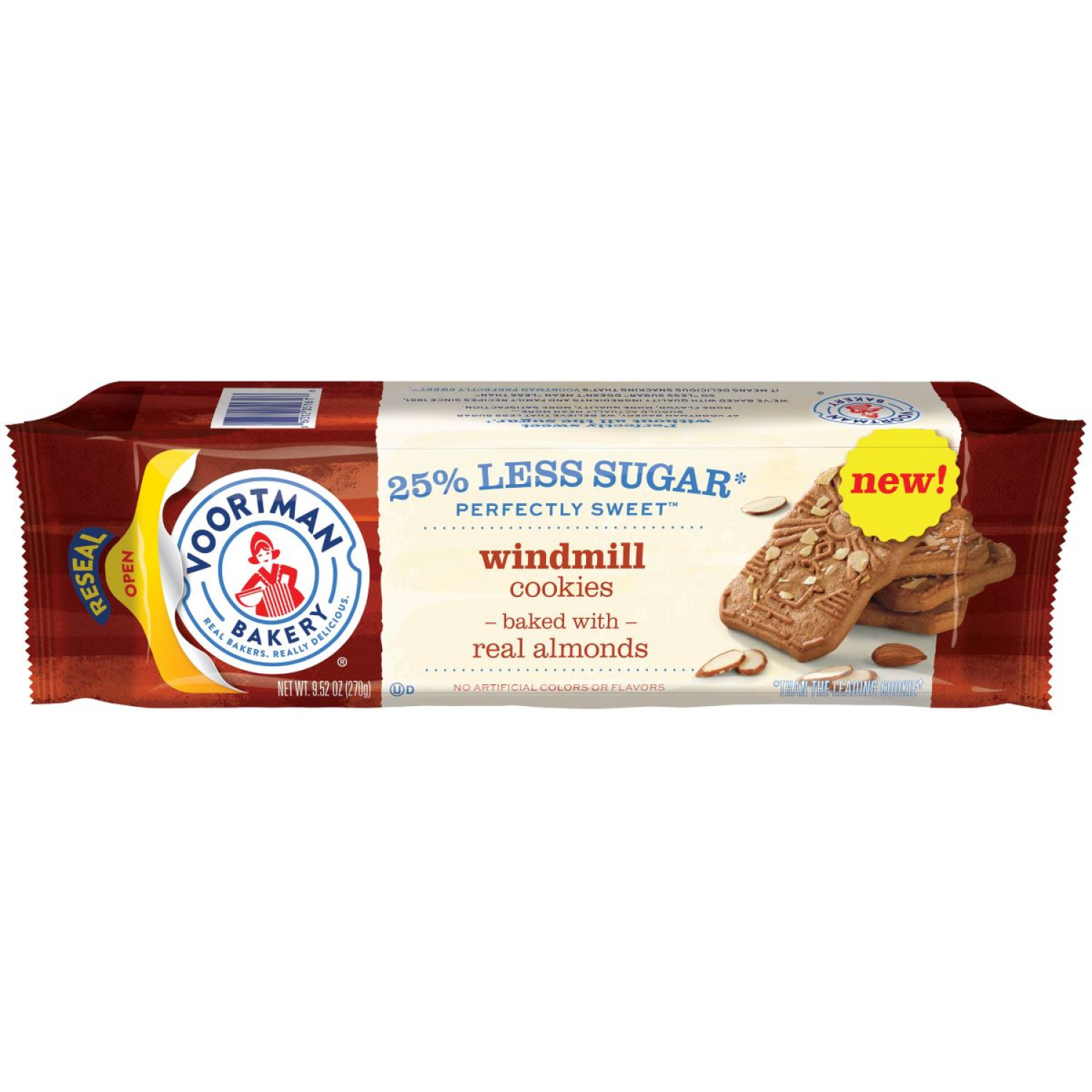 slide 1 of 3, VOORTMAN Bakery Perfectly Sweet Windmill Cookies- 9.52 oz, 9.52 oz