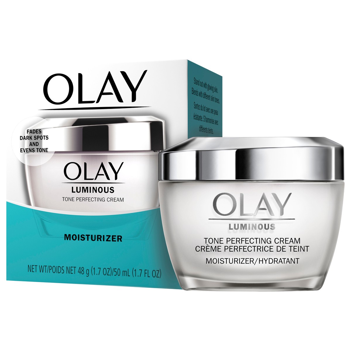 slide 6 of 9, Olay Luminous Tone Perfecting Cream Face Moisturizer, 1.7 Oz, 1.7 oz