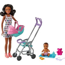 Barbie Skipper Babysitters Inc. Playset - Curly Brunette Hair