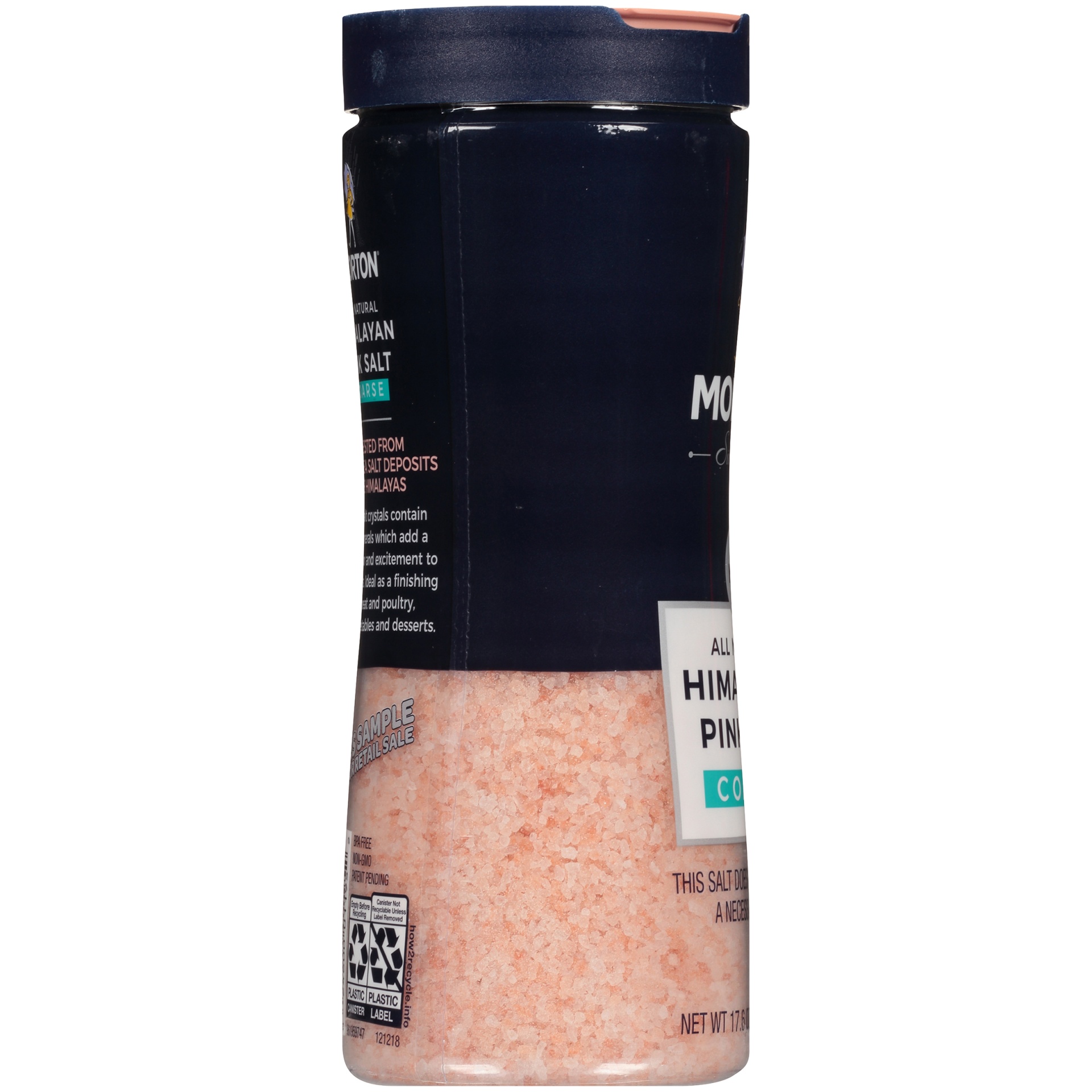 slide 4 of 8, Morton Coarse Himalayan Pink Salt 17.6 oz, 17.6 oz