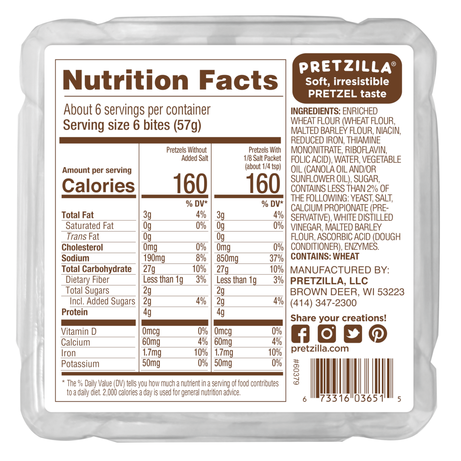 slide 2 of 6, Pretzilla Pretzel Bites 12.3 oz, 12.3 oz