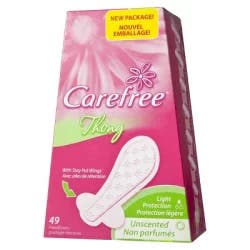 Carefree Thong Pantiliners Unscented