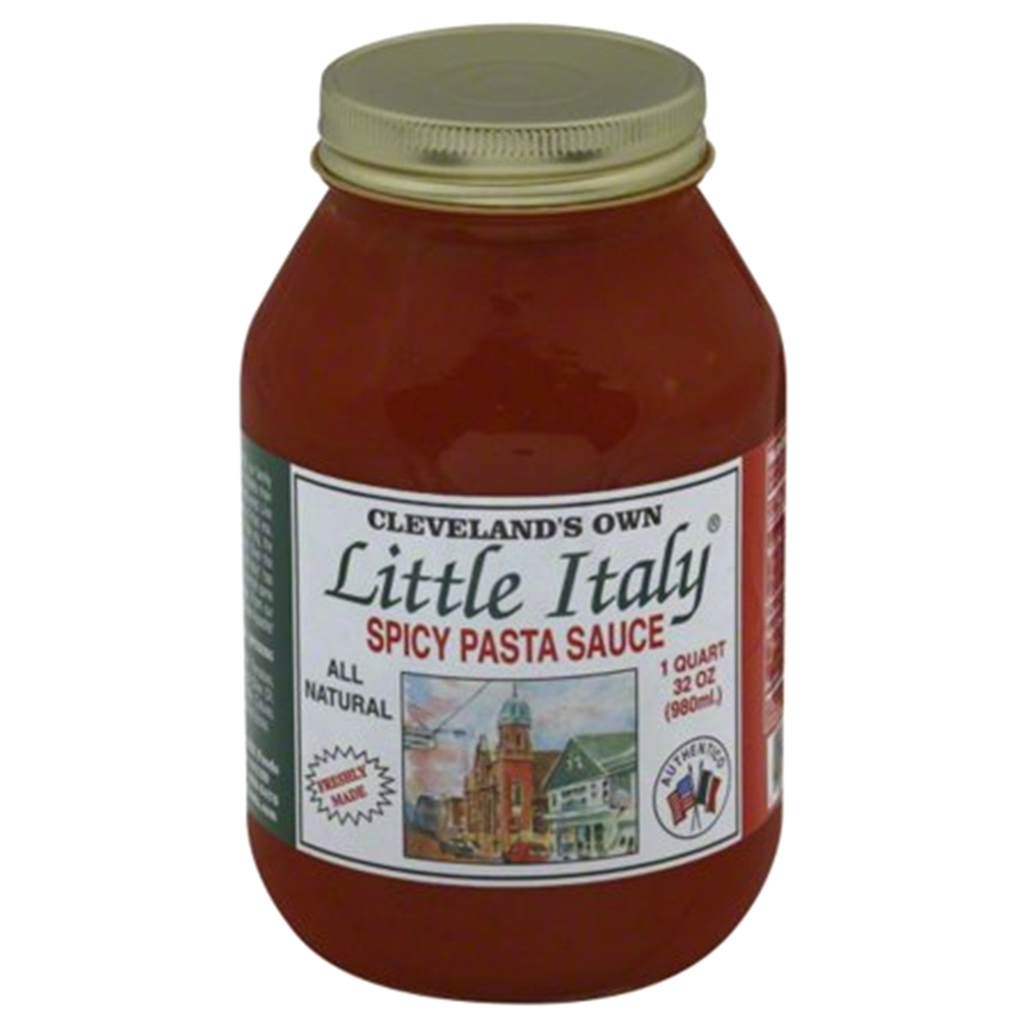 slide 1 of 1, Cleveland's Own Little Italy Spicy Pasta Sauce, 32 oz