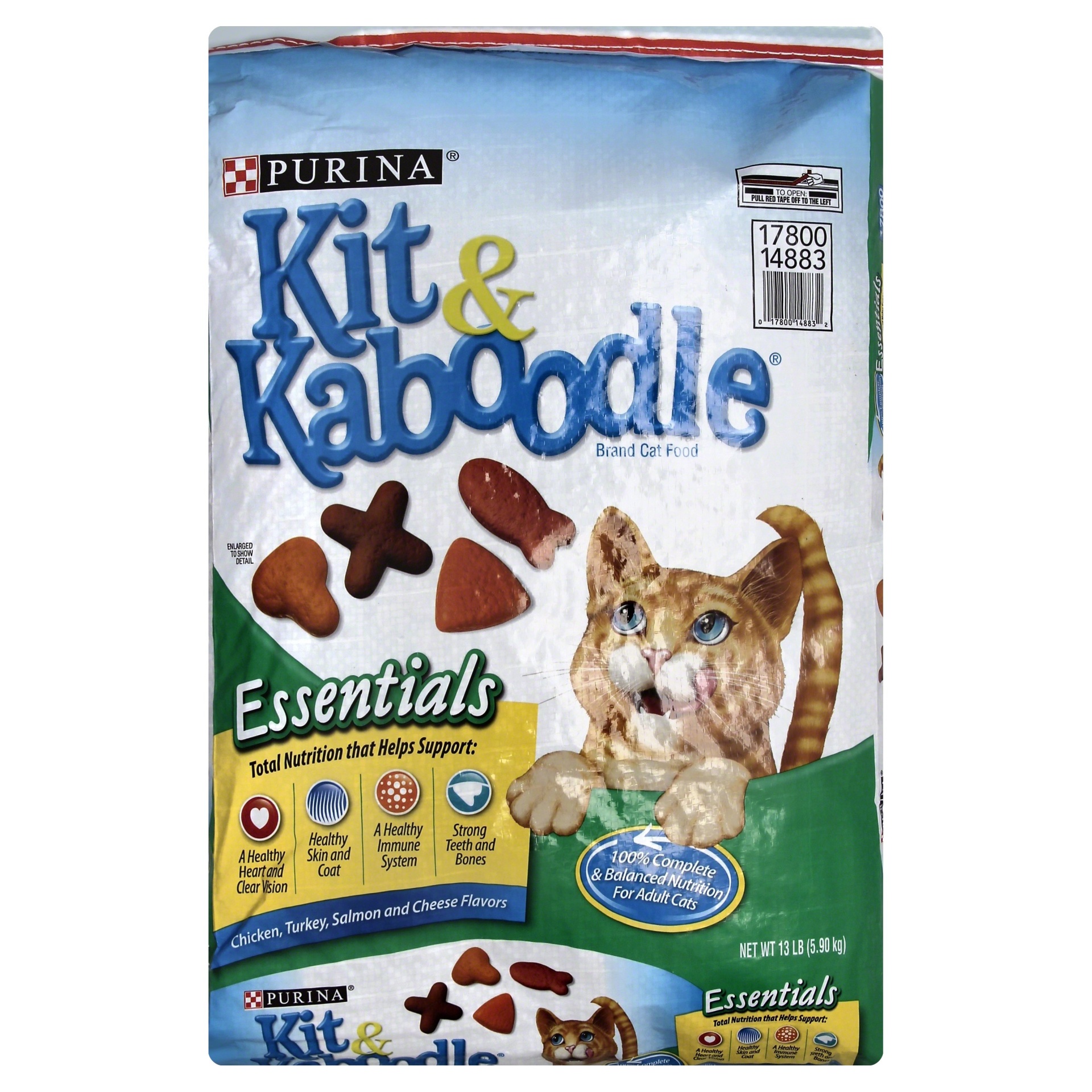 slide 1 of 1, Purina Kit & Kaboodle Essentials Cat Food, 13 lb