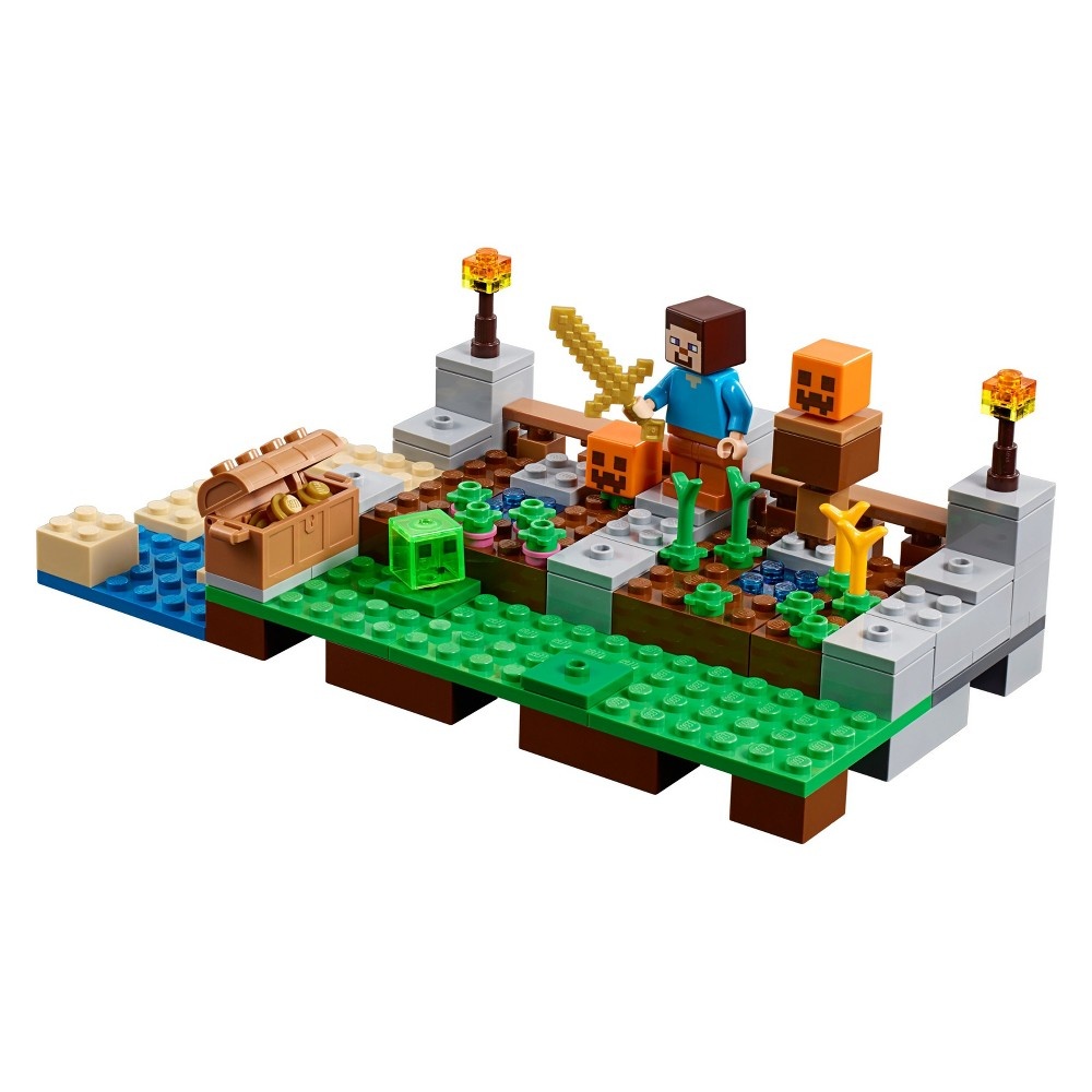 slide 5 of 26, LEGO Minecraft The Crafting Box 2.0 With Steve And Creeper 21135, 1 ct