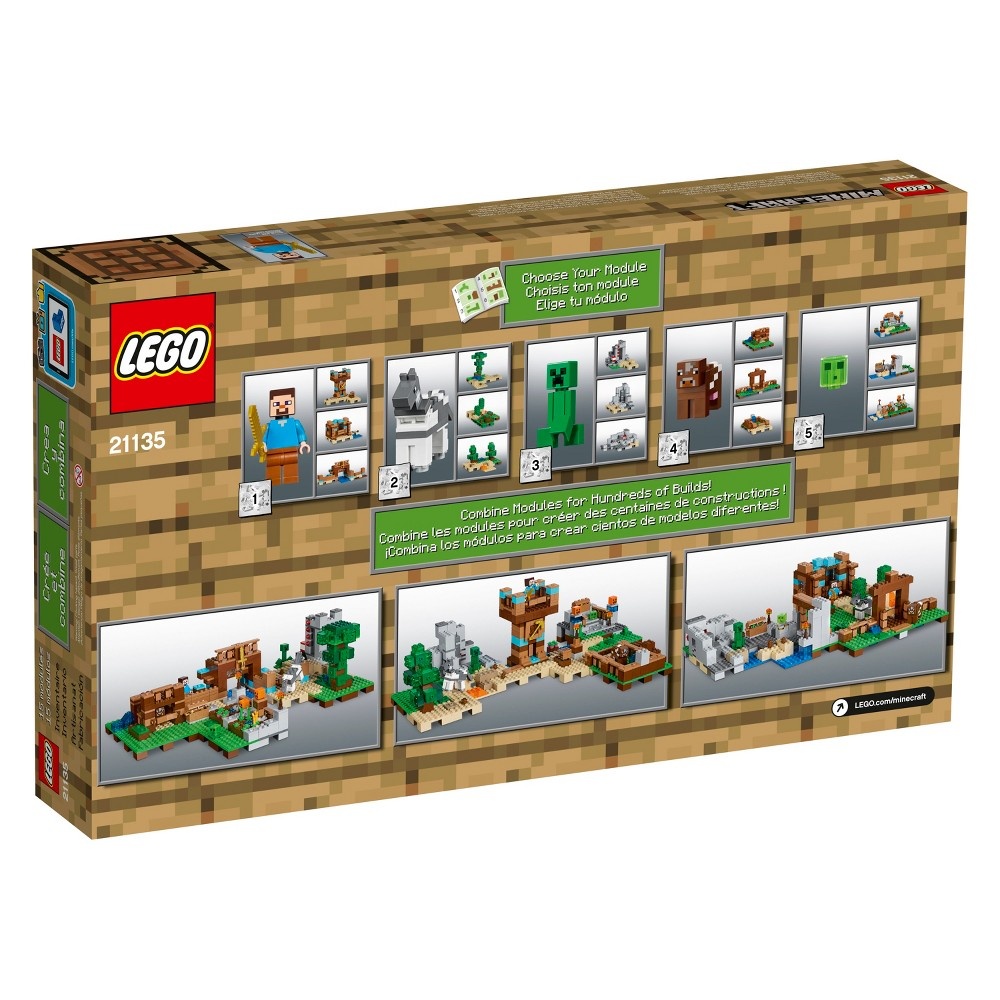 slide 25 of 26, LEGO Minecraft The Crafting Box 2.0 With Steve And Creeper 21135, 1 ct