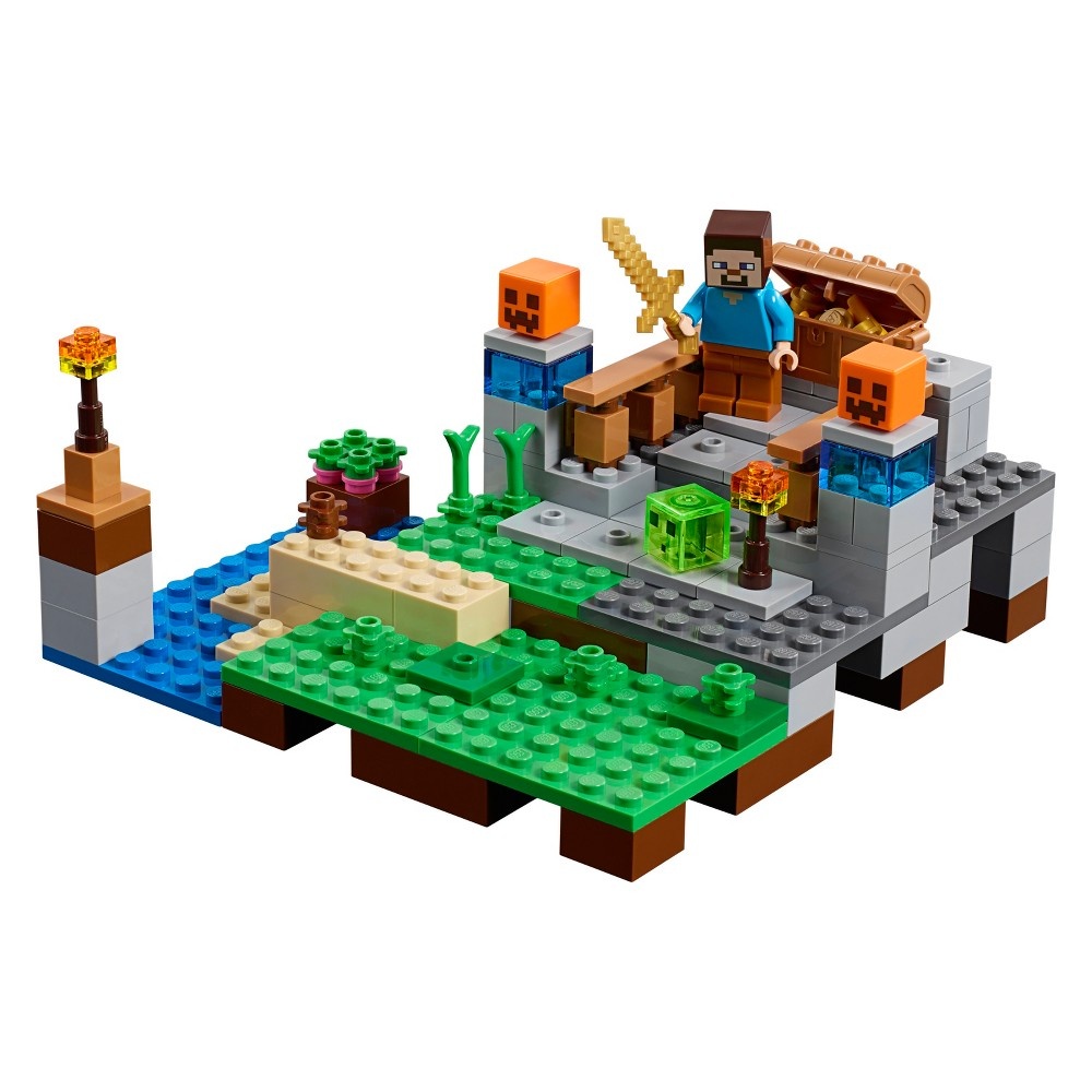 slide 4 of 26, LEGO Minecraft The Crafting Box 2.0 With Steve And Creeper 21135, 1 ct