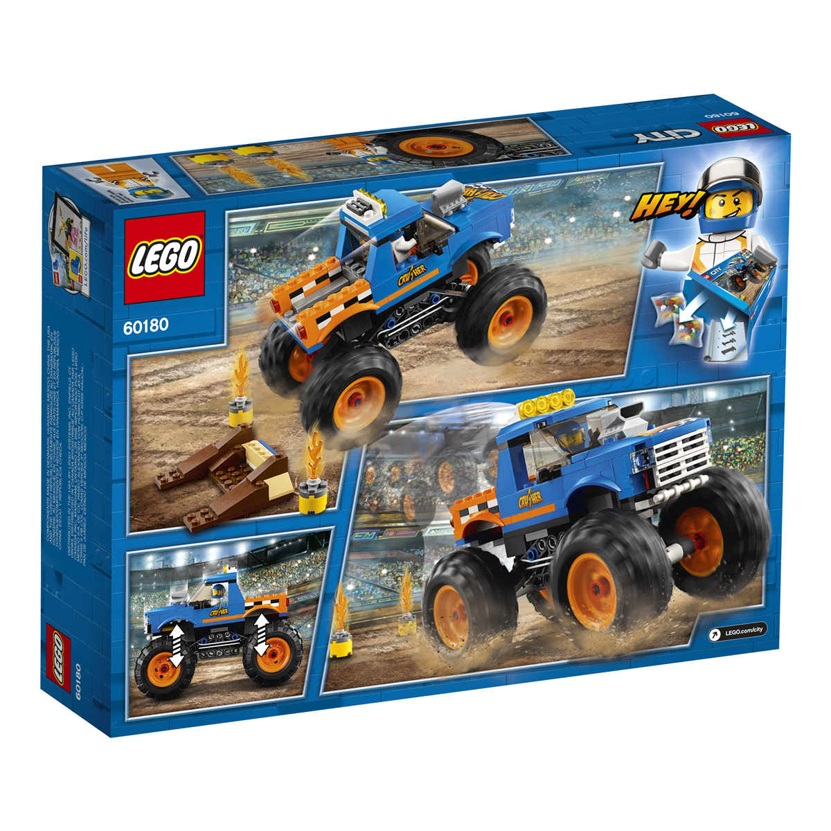 slide 6 of 7, LEGO City Great Vehicles Monster Truck 60180, 1 ct