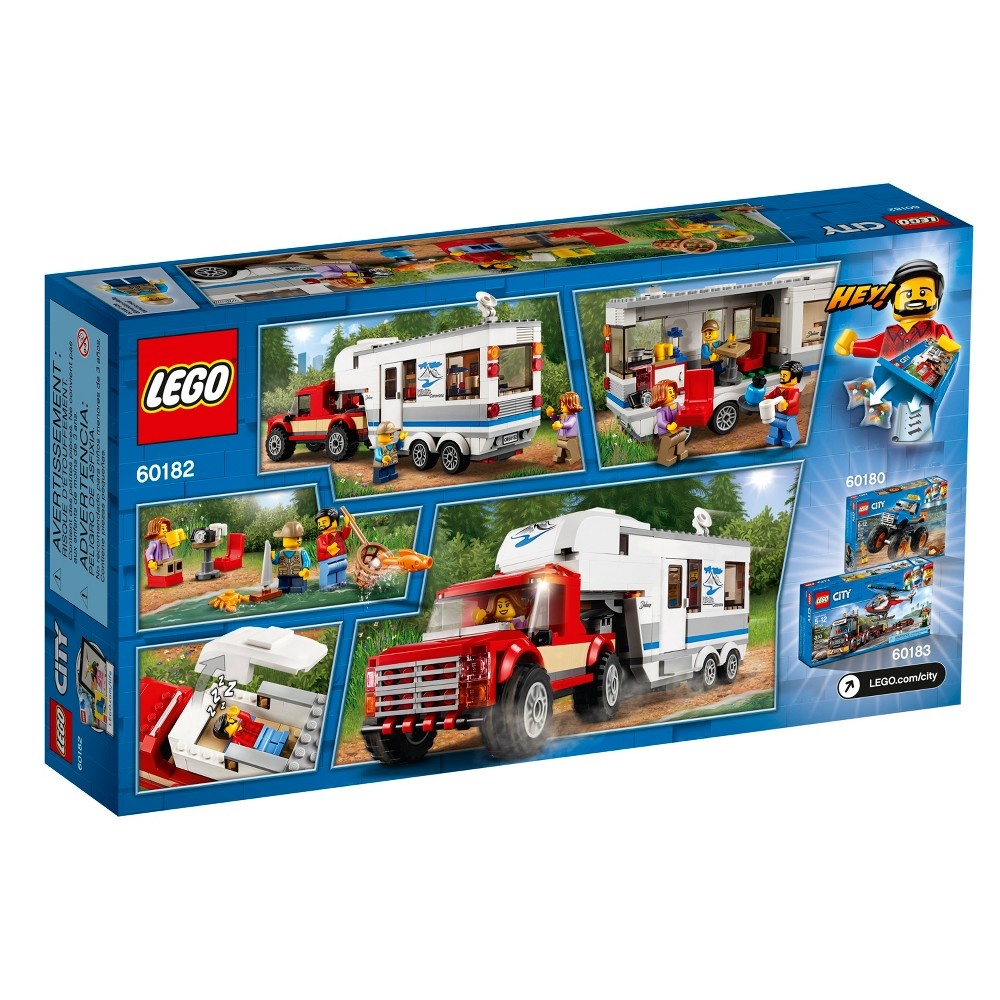 slide 2 of 5, LEGO City Great Vehicles Pickup & Caravan 60182, 1 ct