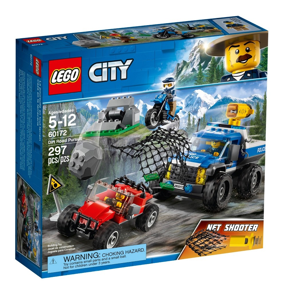 slide 3 of 7, LEGO City Police Dirt Road Pursuit 60172, 297 ct