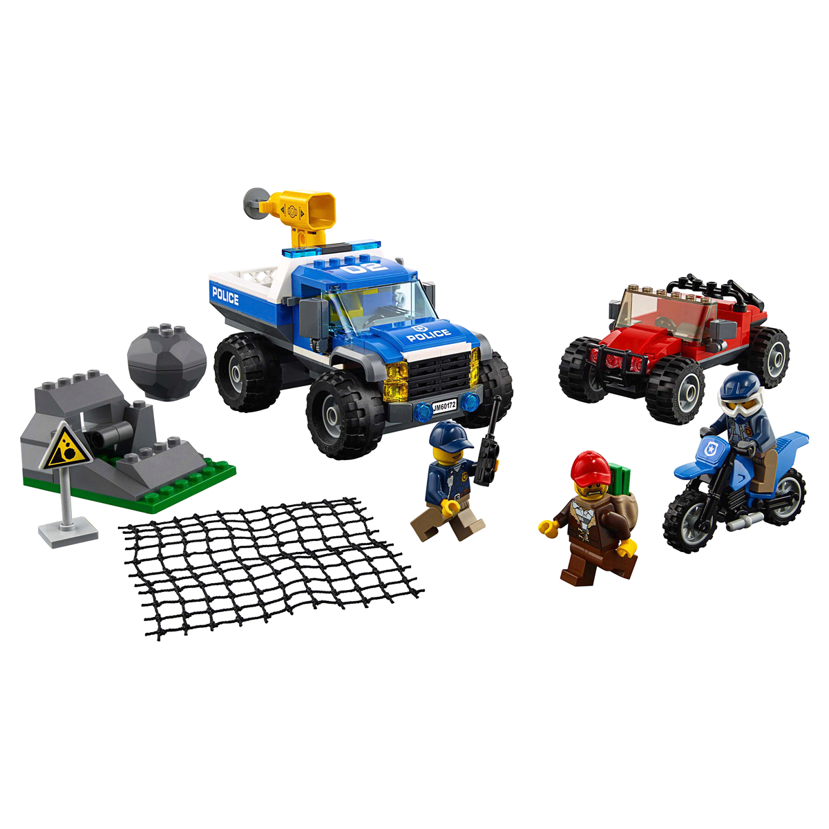 slide 5 of 7, LEGO City Police Dirt Road Pursuit 60172, 297 ct