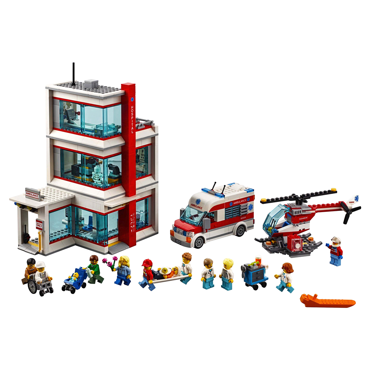 slide 7 of 8, LEGO City Town Hospital 60204, 1 ct