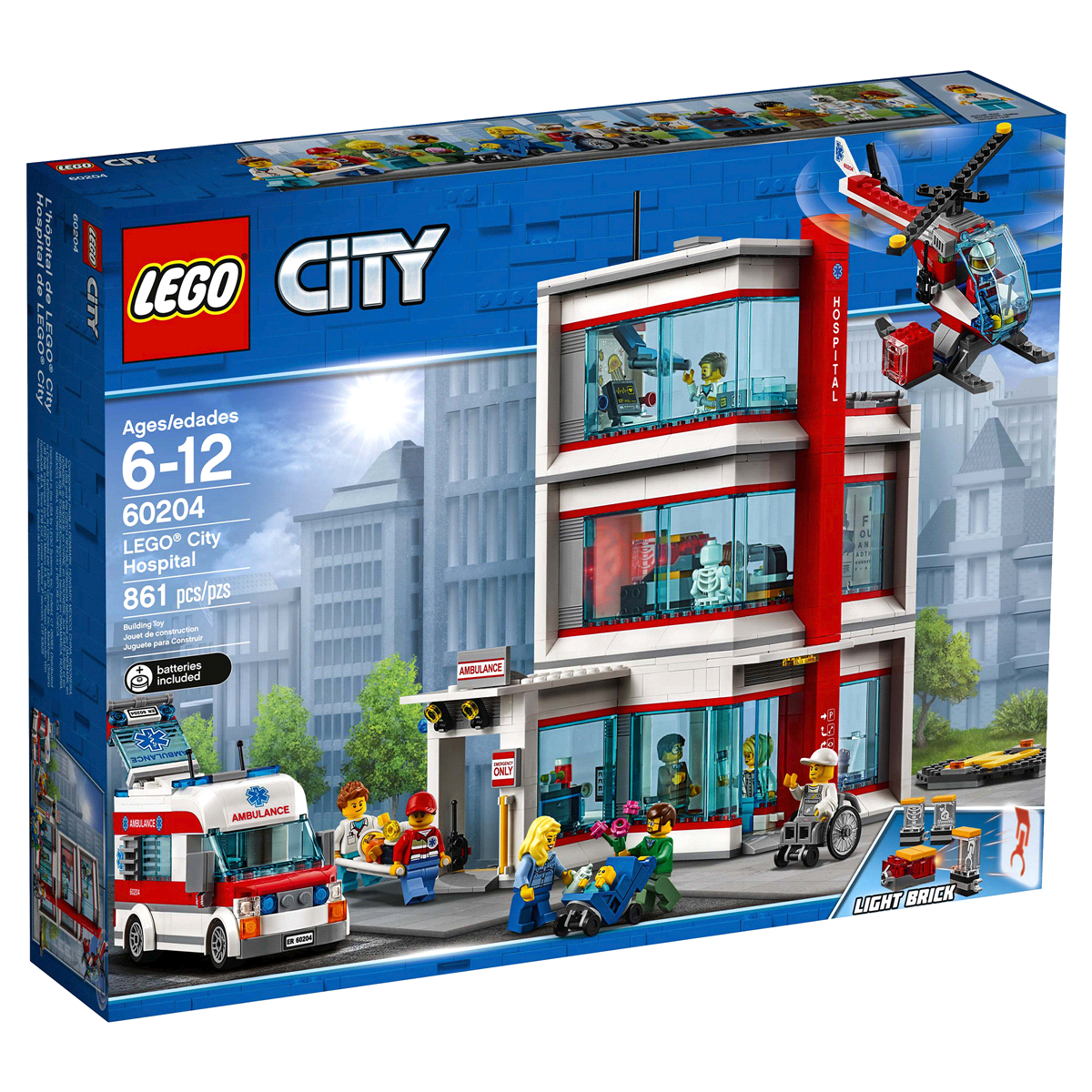 slide 8 of 8, LEGO City Town Hospital 60204, 1 ct