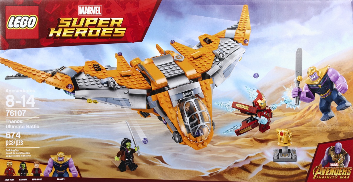 slide 4 of 4, LEGO Super Heroes Marvel Avengers Movie Thanos: Ultimate Battle 76107, 1 ct