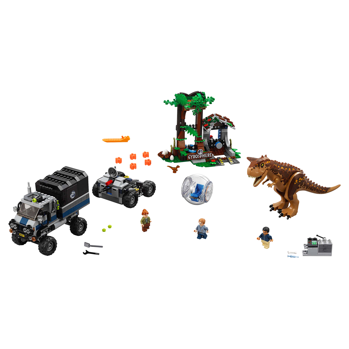 slide 5 of 7, LEGO Jurassic World Carnotaurus Gyrosphere Escape 75929, 1 ct