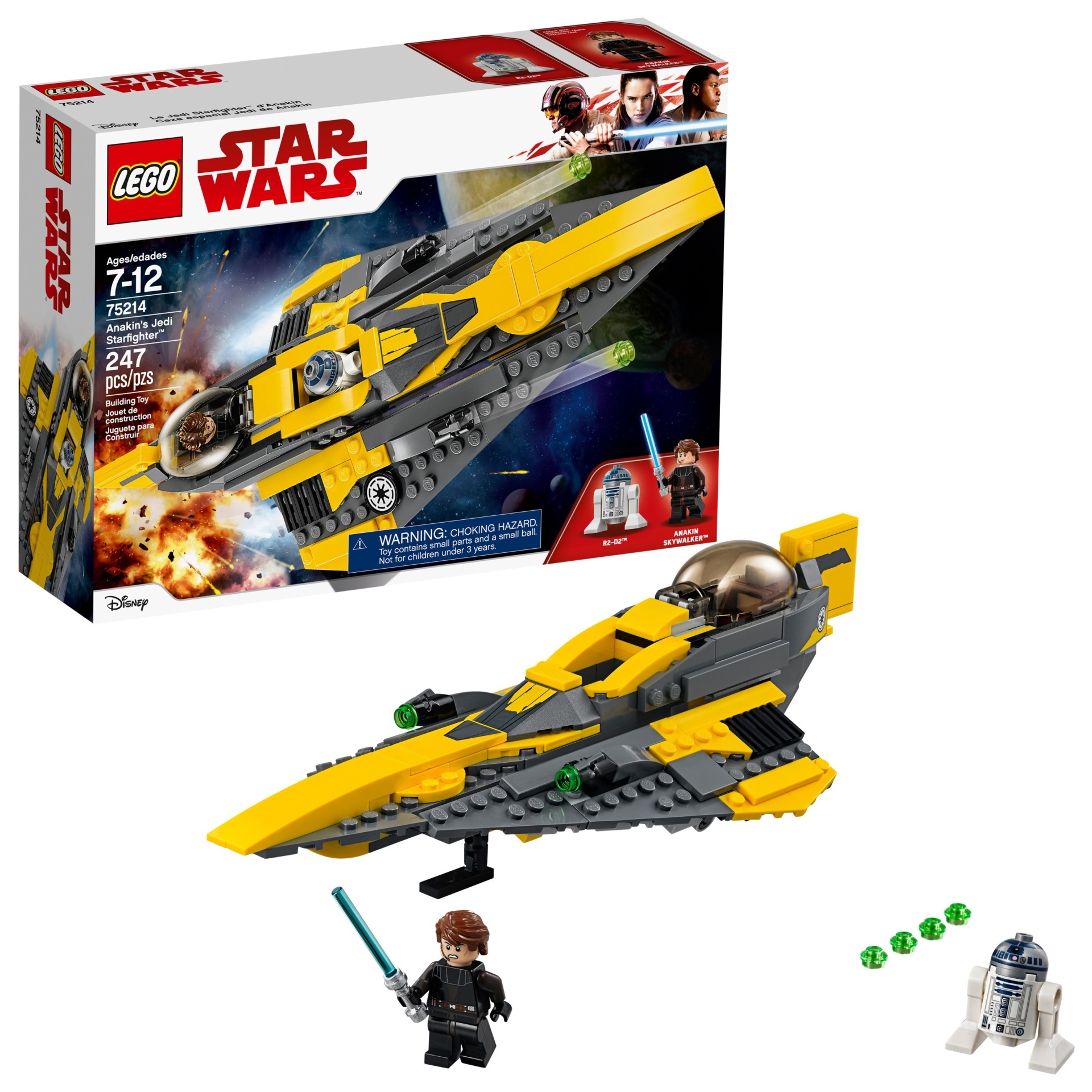 slide 1 of 6, LEGO Star Wars Anakin's Jedi Starfighter 75214, 1 ct