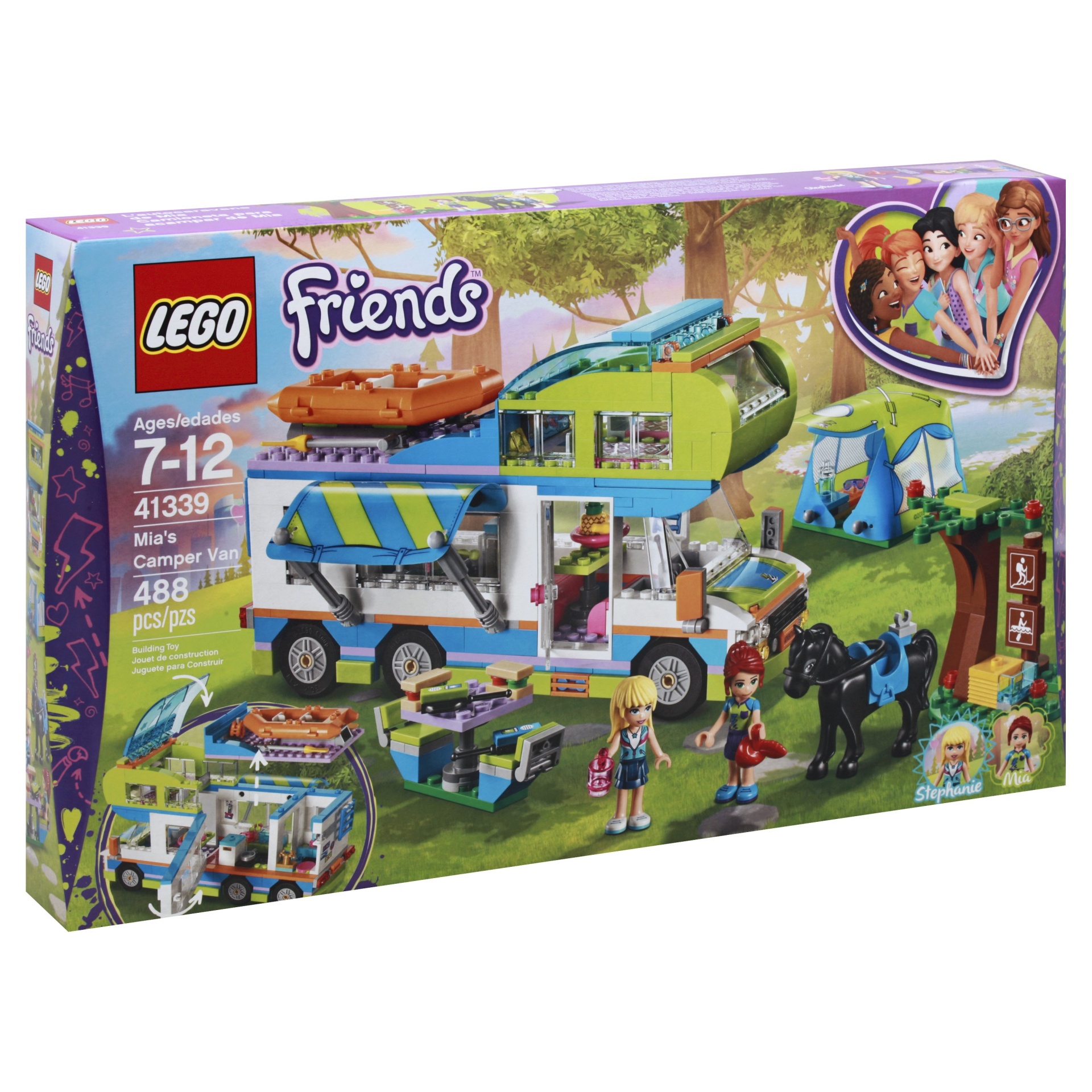 slide 1 of 7, LEGO Friends Mia's Camper Van 41339, 1 ct