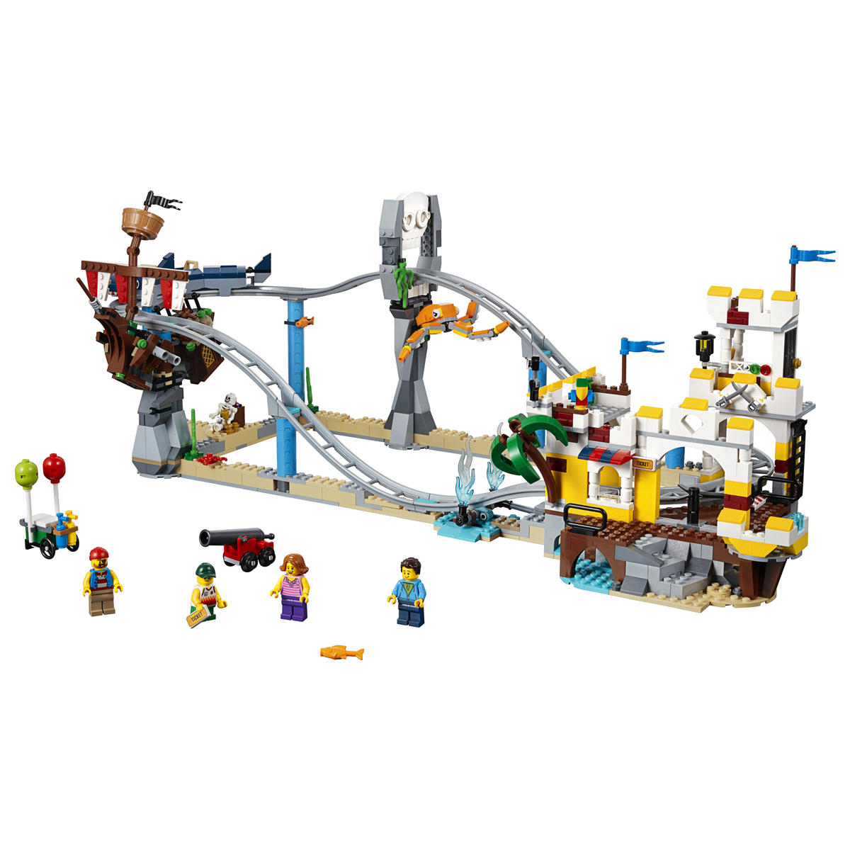 slide 6 of 8, LEGO Creator Pirate Roller Coaster, 1 ct