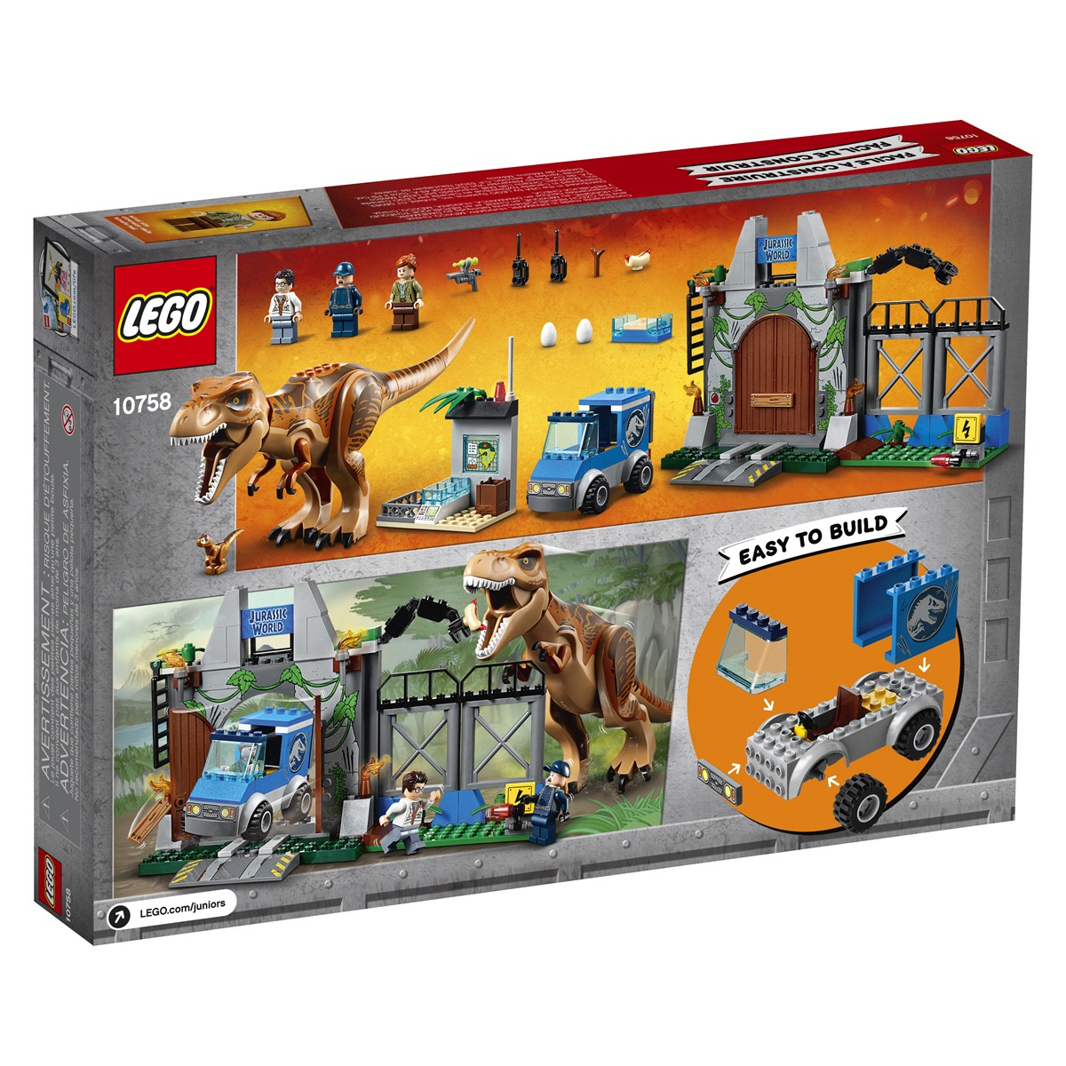 slide 4 of 7, LEGO Juniors Jurassic World T. rex Breakout 10758, 1 ct