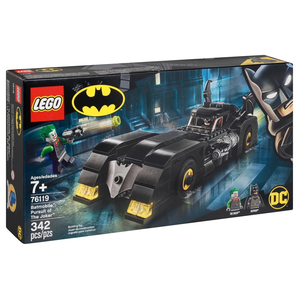 slide 7 of 8, LEGO Super Heroes DC Comics Batman Batmobile: Pursuit of The Joker 76119, 342 ct