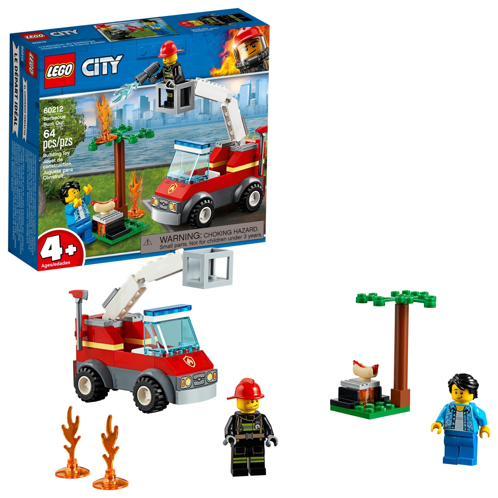 slide 1 of 6, LEGO City Barbecue Burn Out, 1 ct