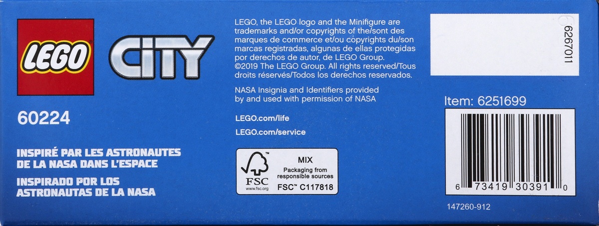 slide 5 of 6, LEGO City Space Satellite Service Mission 60224 Building Set, 84 ct