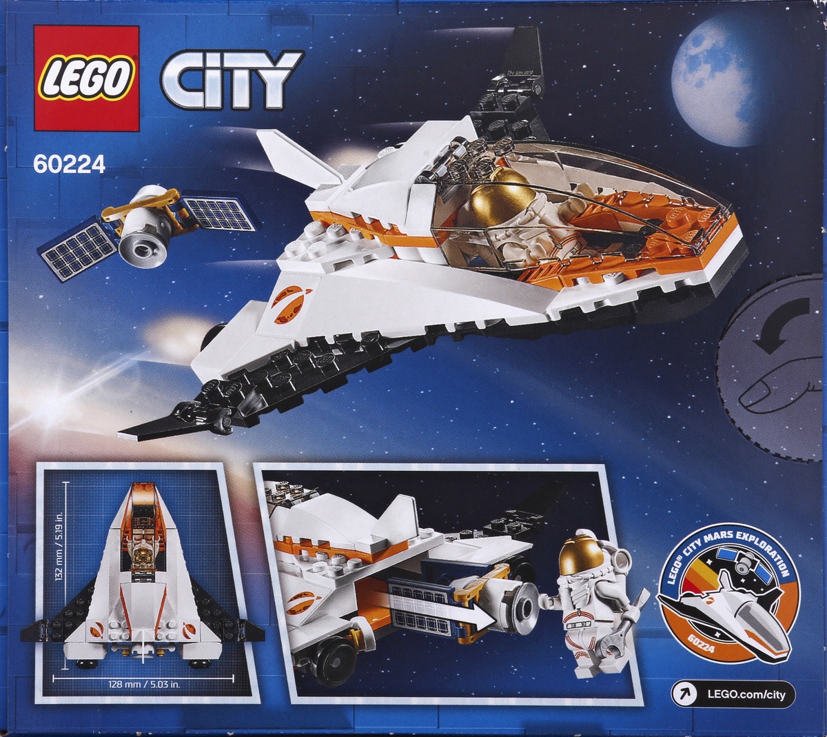 slide 4 of 6, LEGO City Space Satellite Service Mission 60224 Building Set, 84 ct